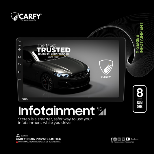 CARFY X8 8|128 GB 4G | DVR  X-Series Premium infotainment